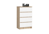 Komoda MAKO, 60,4x99x40, dub sonoma/biela -  - 0