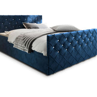 Čalúnená posteľ boxspring MINDY, 140x200,  magic velvet 2216 -  - 0