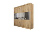 Posuvná šatníková skriňa SARANO, 200x216x61, dub sonoma -  - 0