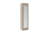 Šatníková skriňa LAVA se zrkadlom, 45x185x40, dub sonoma -  - 0