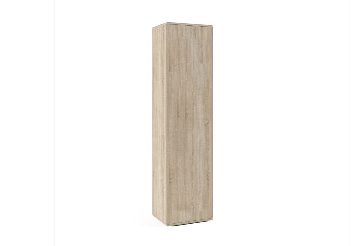 Šatníková skriňa LAVA bez zrkadla, 45x185x40, dub sonoma -  - 0