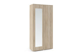Skriňa AMALE so zrkadlom, 90x185x40, dub sonoma -  - 0