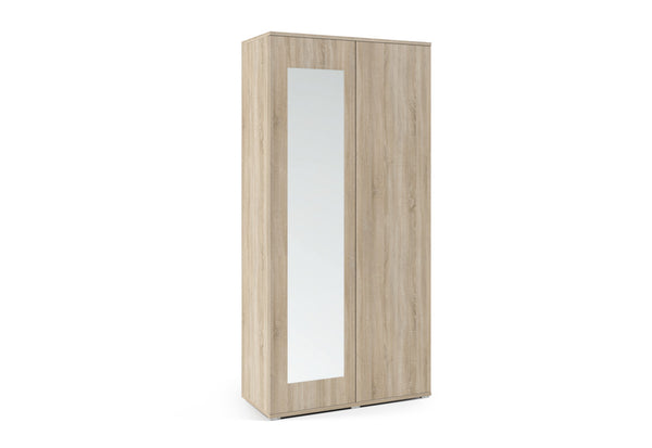 Skriňa AMALE so zrkadlom, 90x185x40, dub sonoma -  - 0