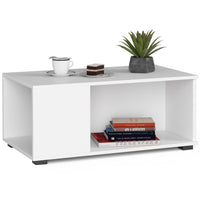 Konferenčný stolík TIARA, 90x38x51, biela -  - 0