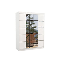 Šatníková skriňa NORDICO 150, 150x200x58, biela -  - 0