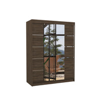 Šatníková skriňa NORDICO 150, 150x200x58, choco -  - 0