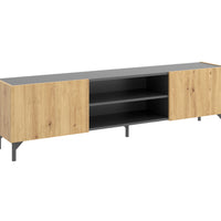 TV stolík ASTRALO, 161x45,2x35, grafit/nordic -  - 0