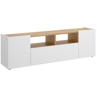TV stolík ISOLAS, 141,7x43,8x34,7, biela/nordic -  - 0