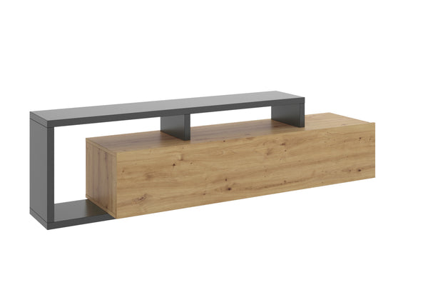 TV stolík KRAME, 165x46,8x40, grafit/nordic -  - 0