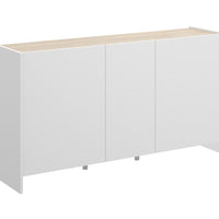 Komoda KLOET, 138x76x42, biela/prírodná -  - 0