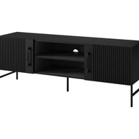 TV stolík RAFTIS, 152x55x42, čierna -  - 0