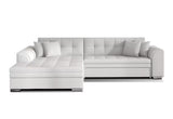 Rohová rozkladacia sedačka PALERMO, 294x80x196 cm, soft 017/white, lavá -  - 0
