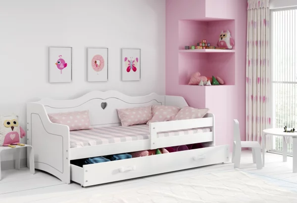 Detská posteľ VIKTORIE P1 + úložný priestor + matrac + rošt ZADARMO