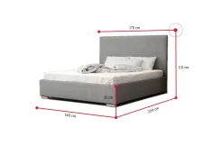 Čalouněná postel NASTY 5 + rošt + matrace 160x200