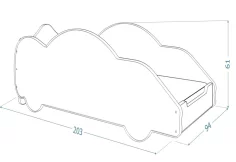 Dětská postel AUTO DRIVER + matrace + rošt ZDARMA