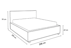 Vyvýšená postel z masivu FAIRYTALE