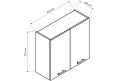 Kuchyňská skříňka horní dvoudveřová ISOLDA