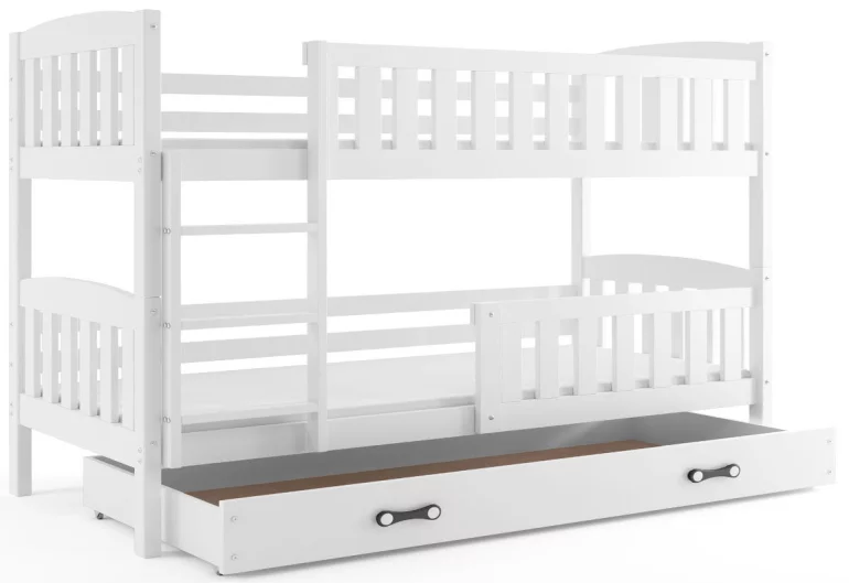 Detská poschodová posteľ FLORENT 2 + úložný priestor + matrac + rošt ZADARMO