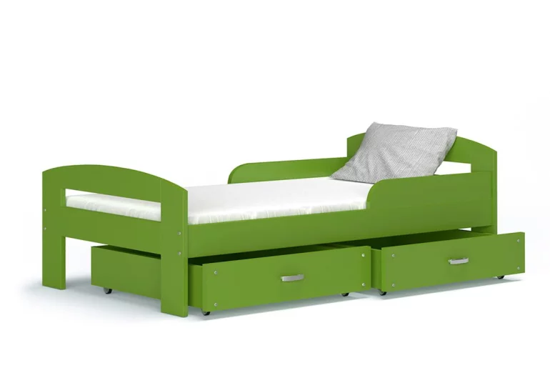 Dětská postel BAJKA, color, 160x80, zelený