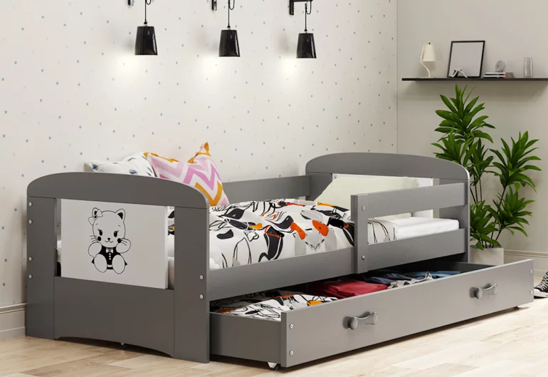Detská posteľ PHILIP P1 + úložný priestor + matrac + rošt ZADARMO