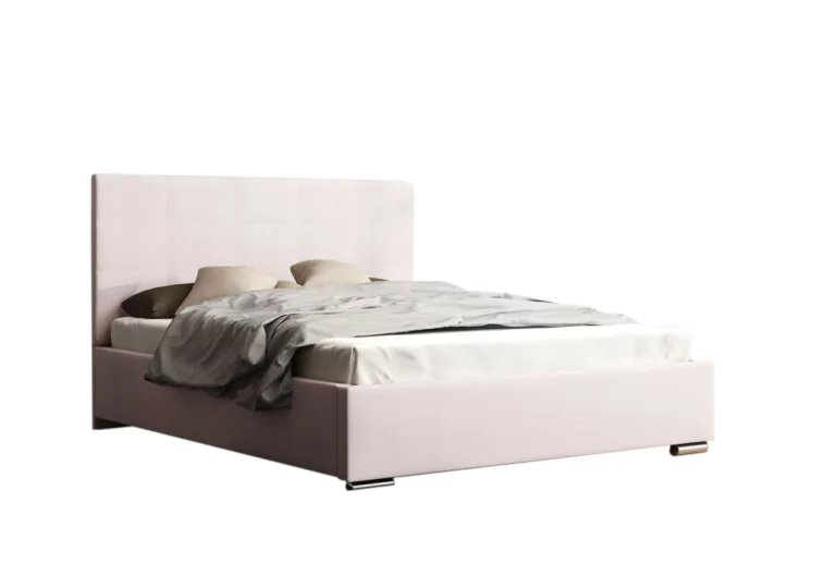 Čalúnená posteľ NASTY 4 + rošt + matrace, malmo 61, 140x200 cm