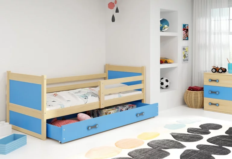 Detská posteľ FIONA P1 COLOR + úložný priestor + matrac + rošt ZADARMO