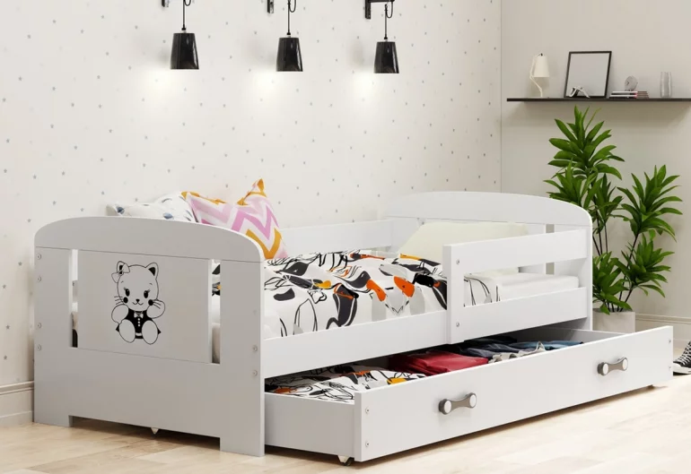 Detská posteľ PHILIP P1 + úložný priestor + matrac + rošt ZADARMO