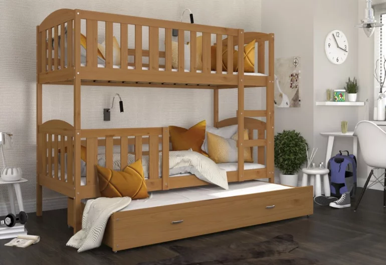 Detská poschodová posteľ KUBA 3 + matrac + rošt ZADARMO