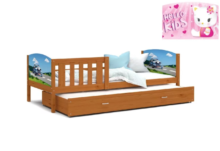 Detská posteľ DOBBY P2 s potlačou + matrac + rošt ZADARMO