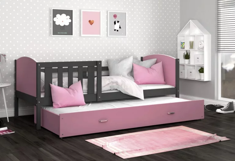 Detská posteľ DOBBY P2 COLOR + matrac + rošt ZADARMO