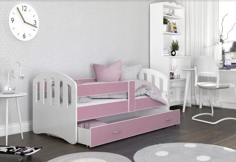 Detská posteľ HAPPY P1 COLOR + úložný priestor + matrac + rošt ZADARMO