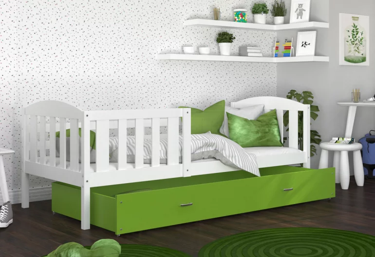 Detská posteľ KUBA P1 + úložný priestor + matrac + rošt ZADARMO