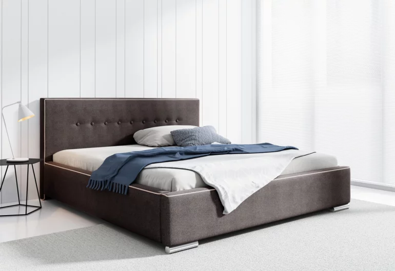 Čalúněná posteľ AMUND s matracom, 180x200