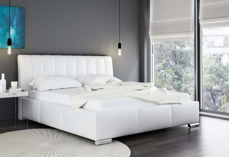 Čalúnená posteľ LANA s matracom, 120x200