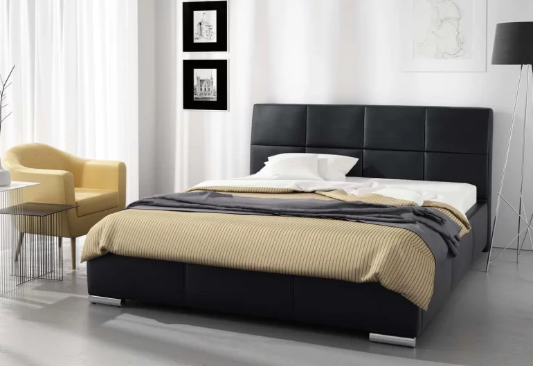 Čalúnená posteľ MONICA s matracom, 140x200