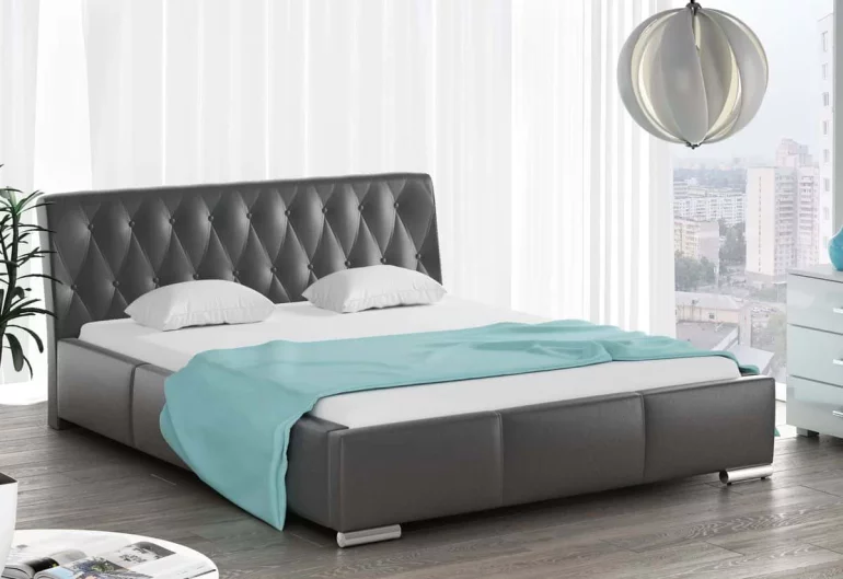 Čalúnená posteľ NYSA s matracom, 120x200