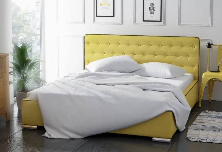 Čalúnená posteľ TRONSO s matracom, 140x200