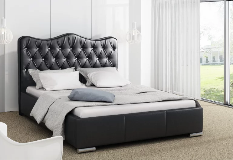 Čalúnená posteľ TORNET s matracom, 200x200