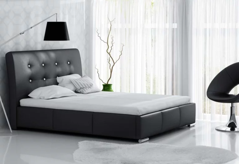 Čalúněná posteľ NORA s matracom, 140x200