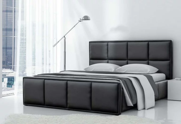 Čalúnená posteľ BORIS s matracom, 120x200