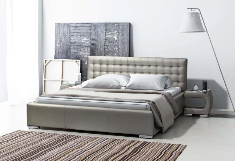 Čalúněná posteľ INGE s matracom, 140x200