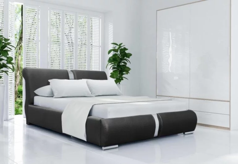 Čalúněná posteľ PITO s matracom, 120x200