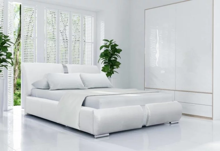 Čalúněná posteľ PITO s matracom, 180x200