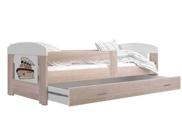 Detská posteľ JAKUB P1 + úložný priestor + matrac + rošt ZADARMO