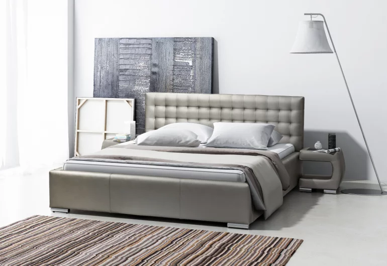 Čalúnená posteľ INGE + úložný priestor + rošt