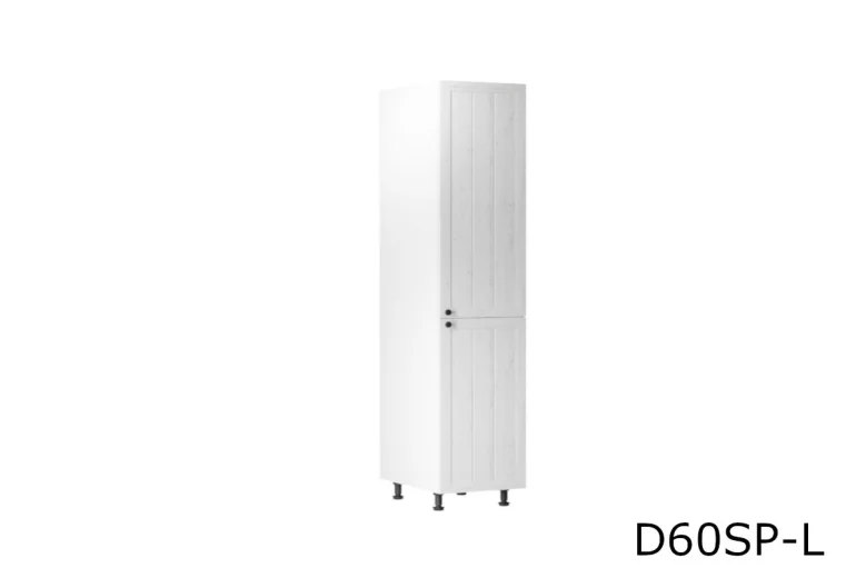 Kuchynská skrinka vysoká LORIENT D60R, 60x212x58, biela/sosna Andersen, ľavá