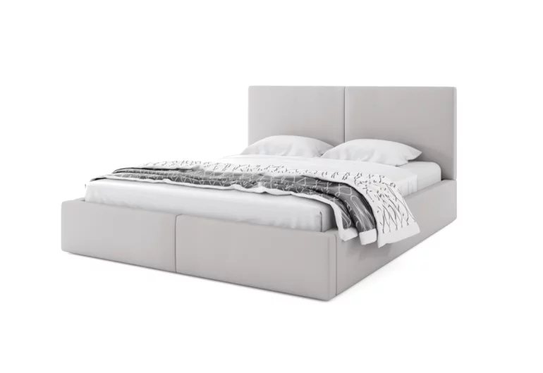 Čalúnená posteľ NICKY 2, 160x200, sivá