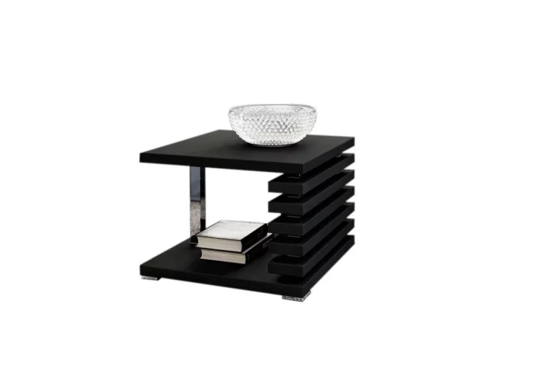 Konferenčný stolík  GUIDE, 60x44x60 cm, čierny