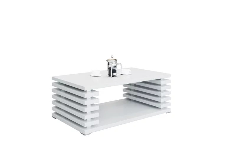 Konferenčný stolík  DOURO, 120x44x60 cm, biely