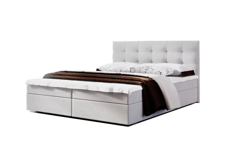 Čalúnená posteľ LAKE 2 + rošt + matrac, 160x200, Cosmic 10